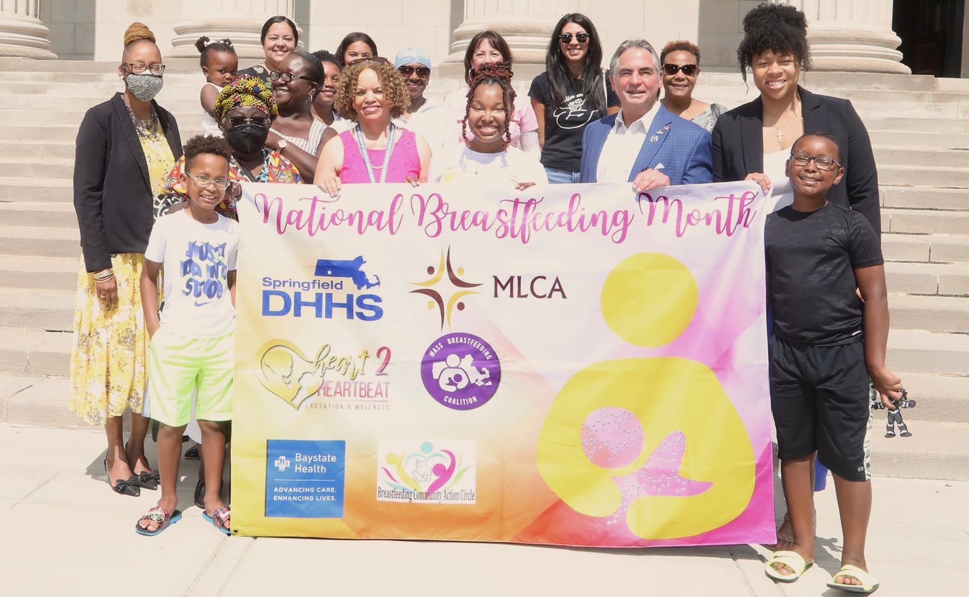 City of Springfield Holds Flag Raising Ceremony for National Breastfeeding Month